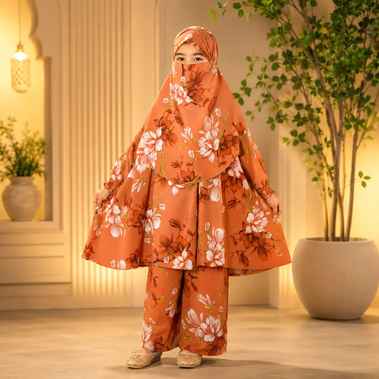 Kids Cherry Khimar Set KK100