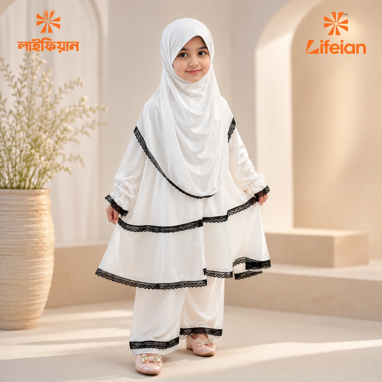 Kids Lilen Khimar Set KCK113