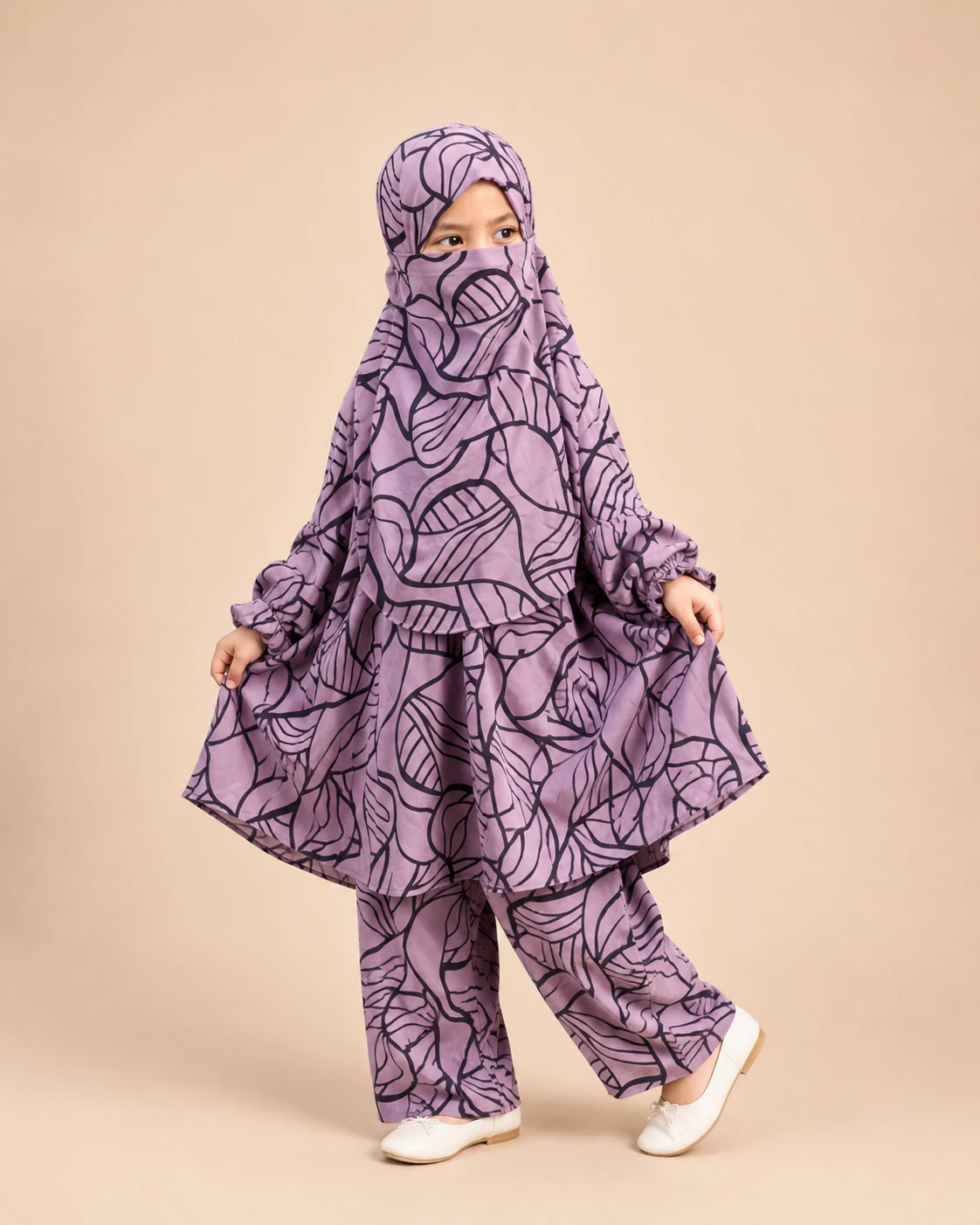 Kids Cherry Khimar Set KCKS121