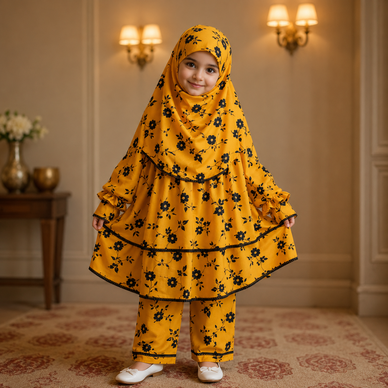 Kids Cotton Khimar Set  KCK110