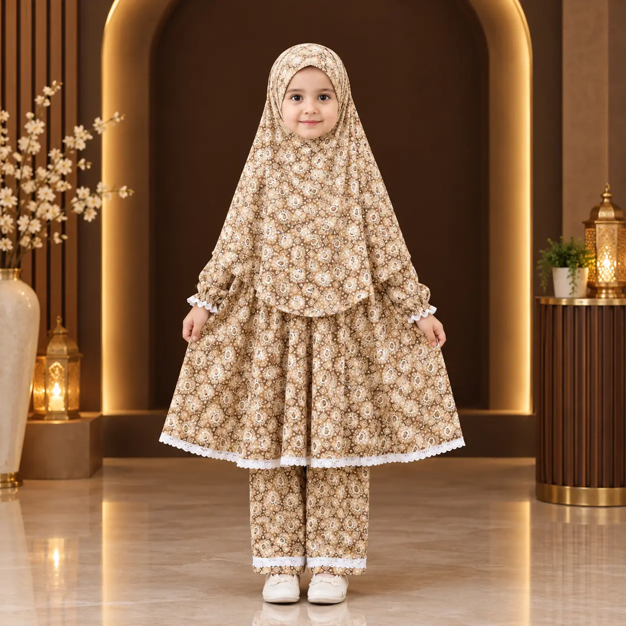 Lilen Fabric Khimar Set LF136