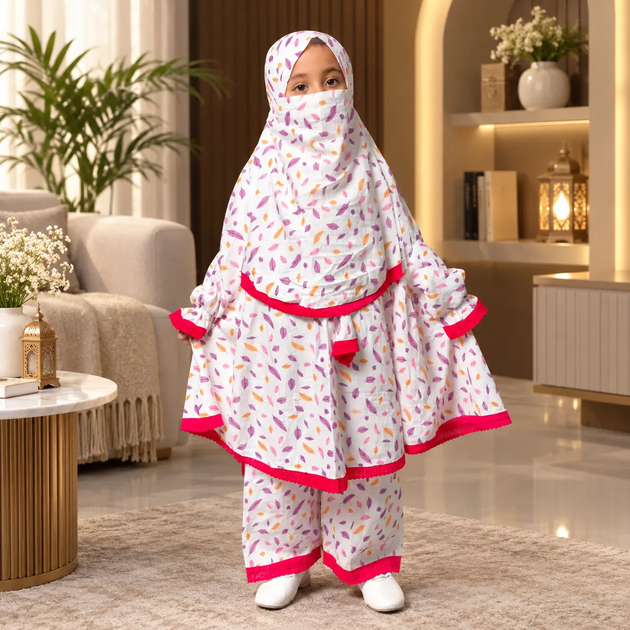 Kids Cotton Khimar Set KCK125